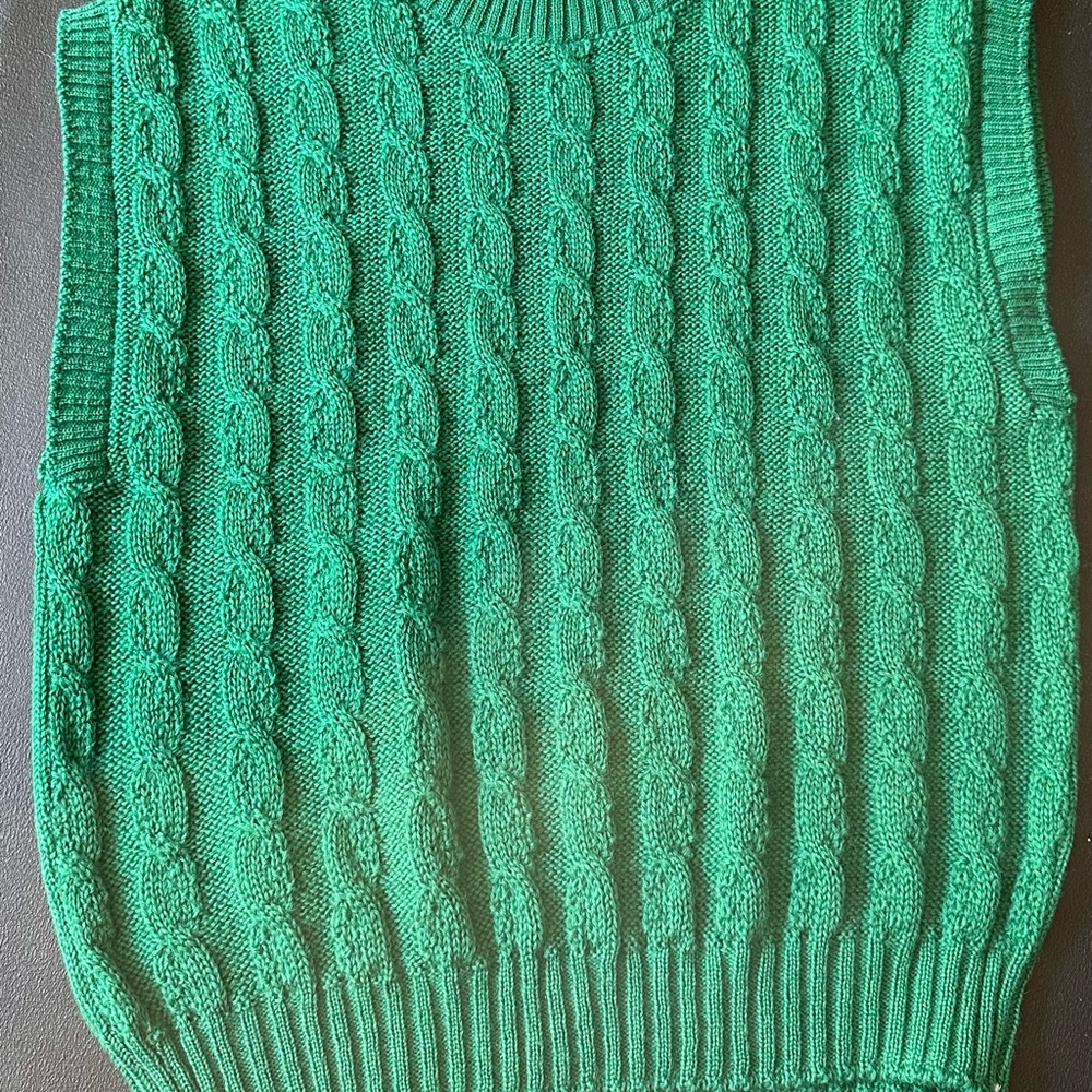 Pendleton Emerald Cable Knit Sweater - image 3
